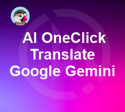 Prestashop AI OneClick Translate - Google Gemini