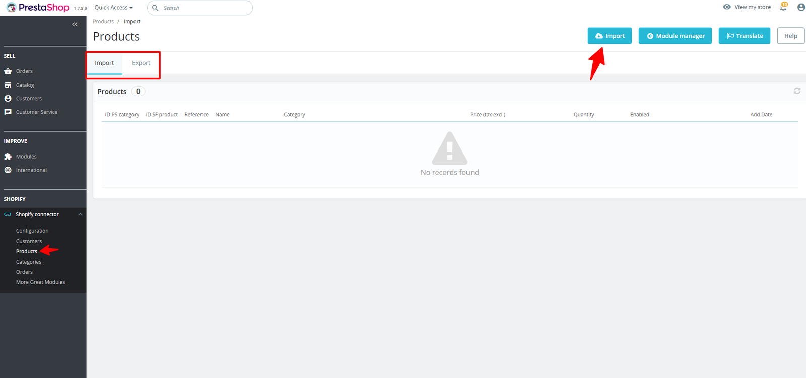 Prestashop – Shopify Connector (11)