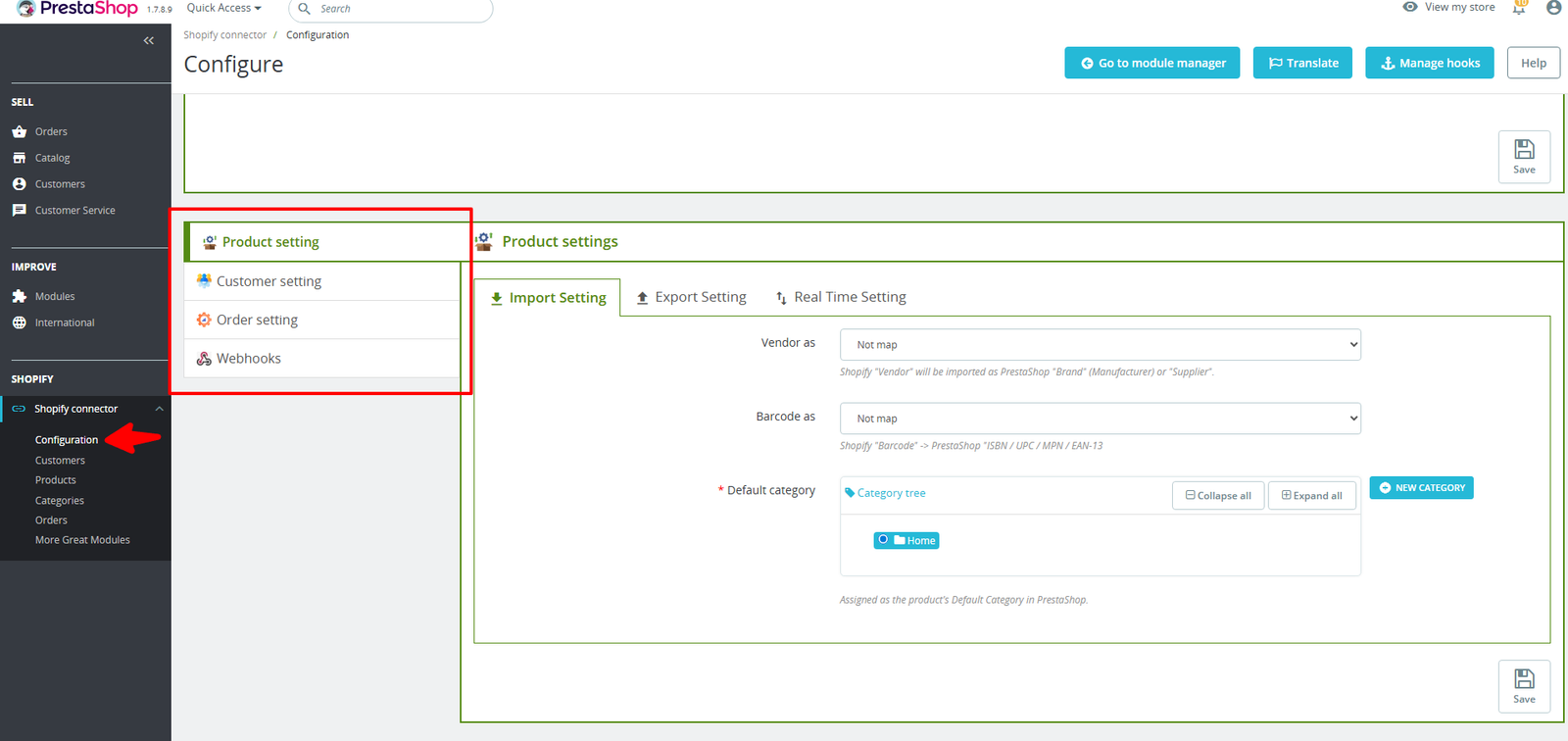 Prestashop – Shopify Connector (6)
