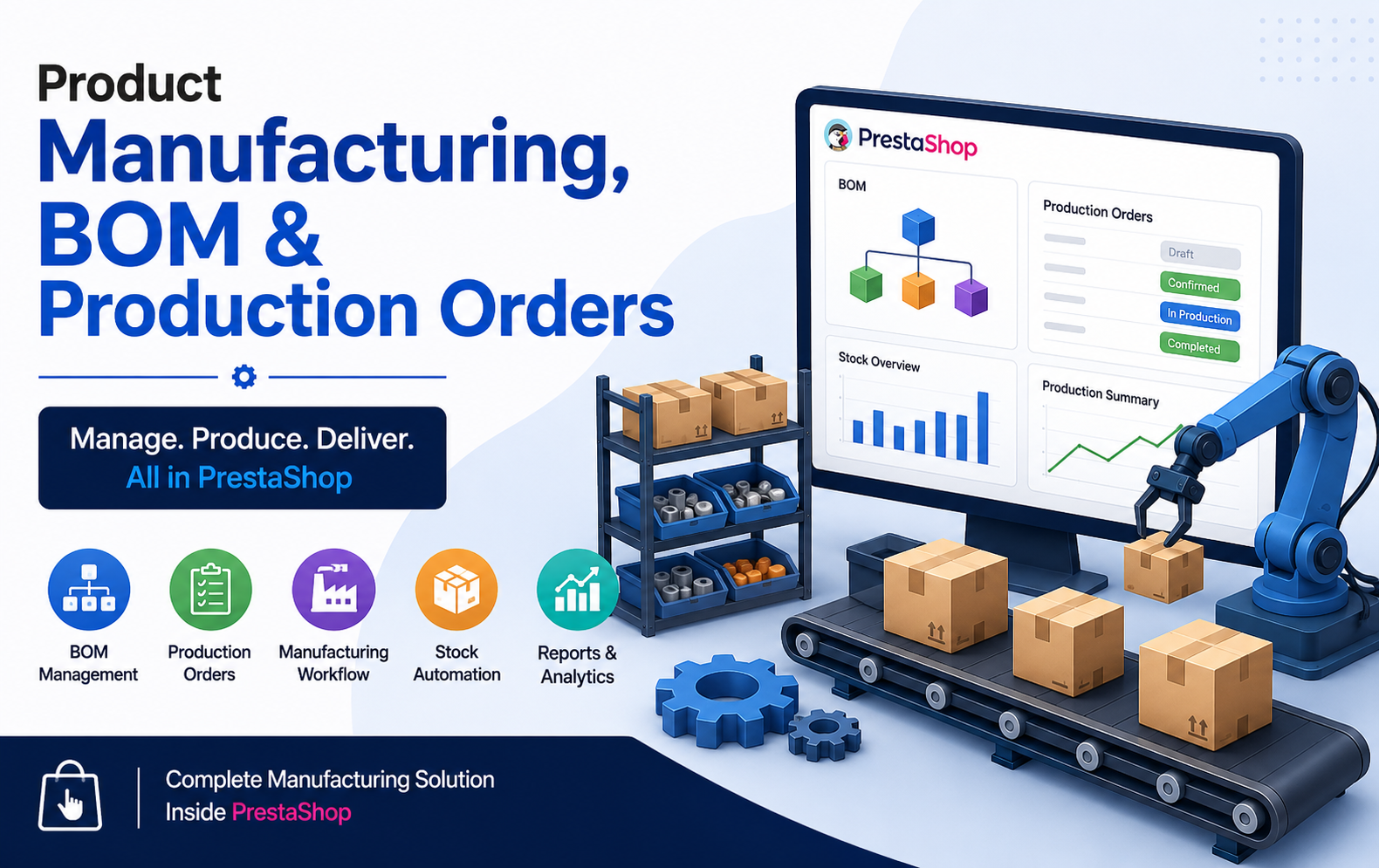 Product Manufacturing, BOM & Production Orders